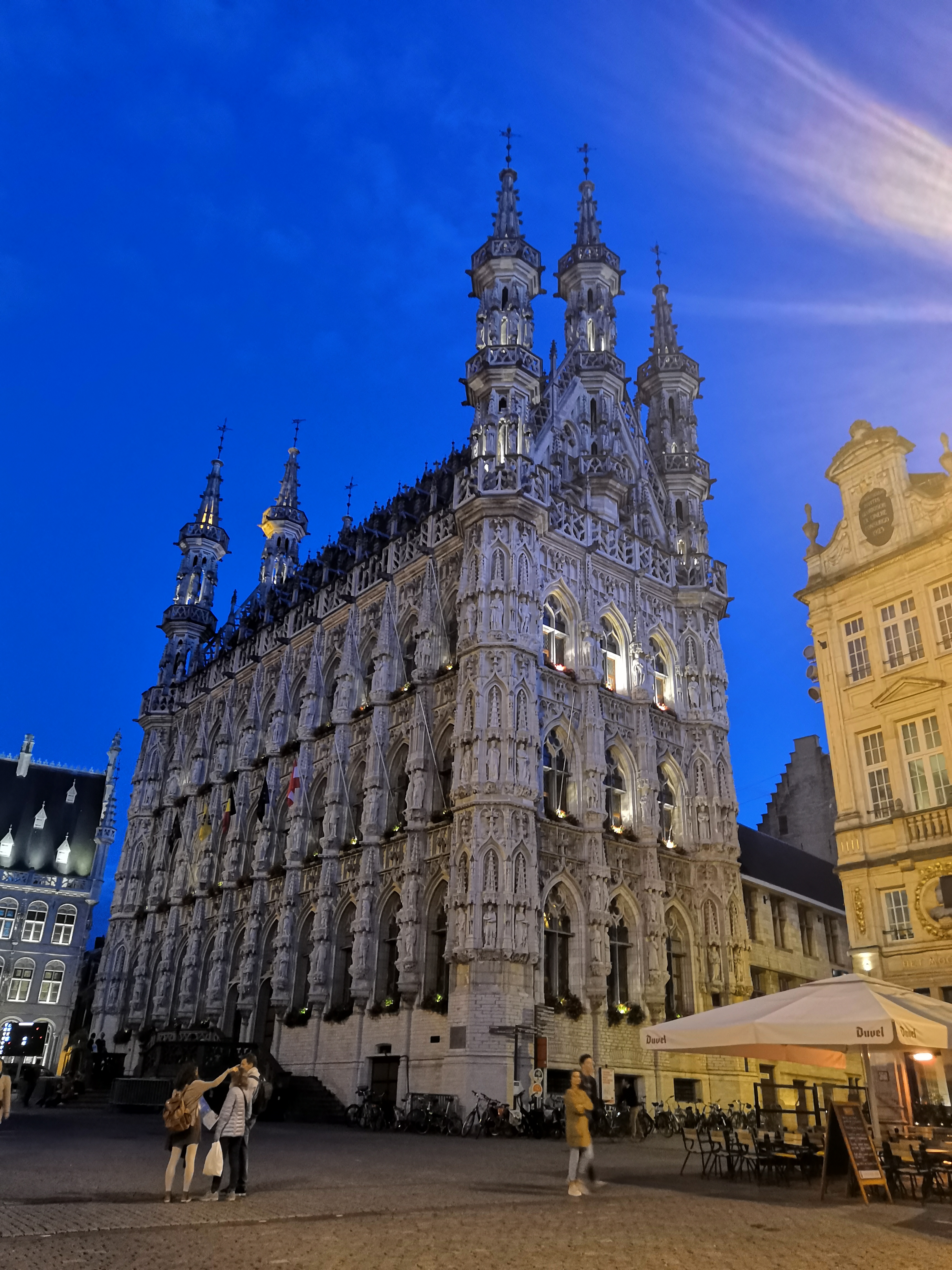 City hall at night