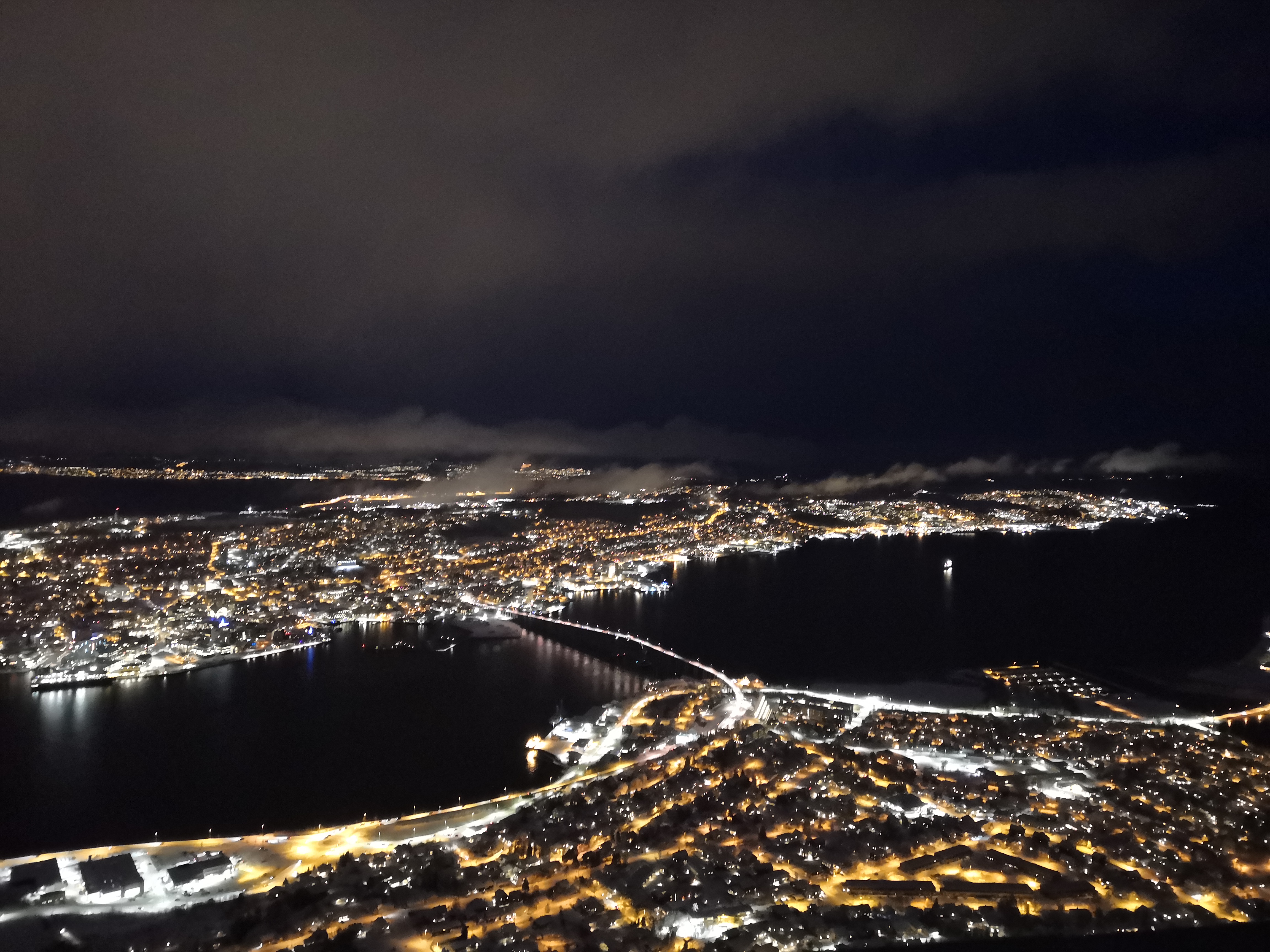 Tromso 4p.m. from mountain top